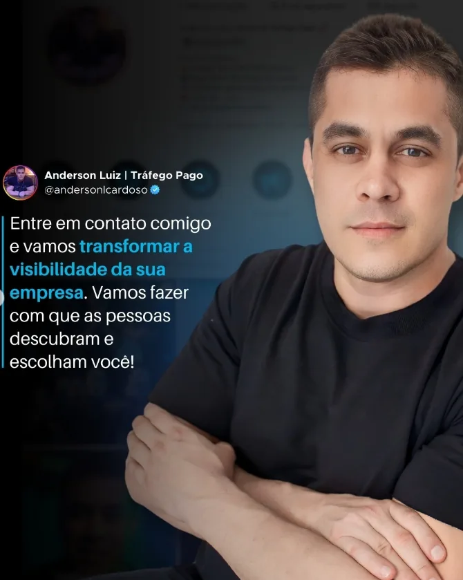 Anderson convida você a transformar a visibilidade da empresa